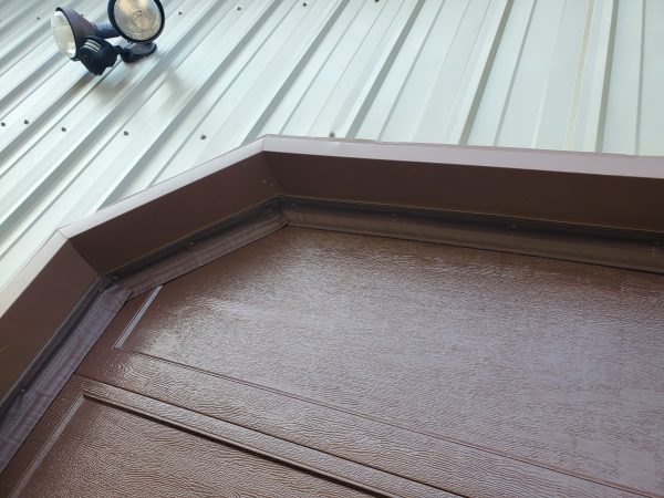 SideSealer installed directly on garage door frame.