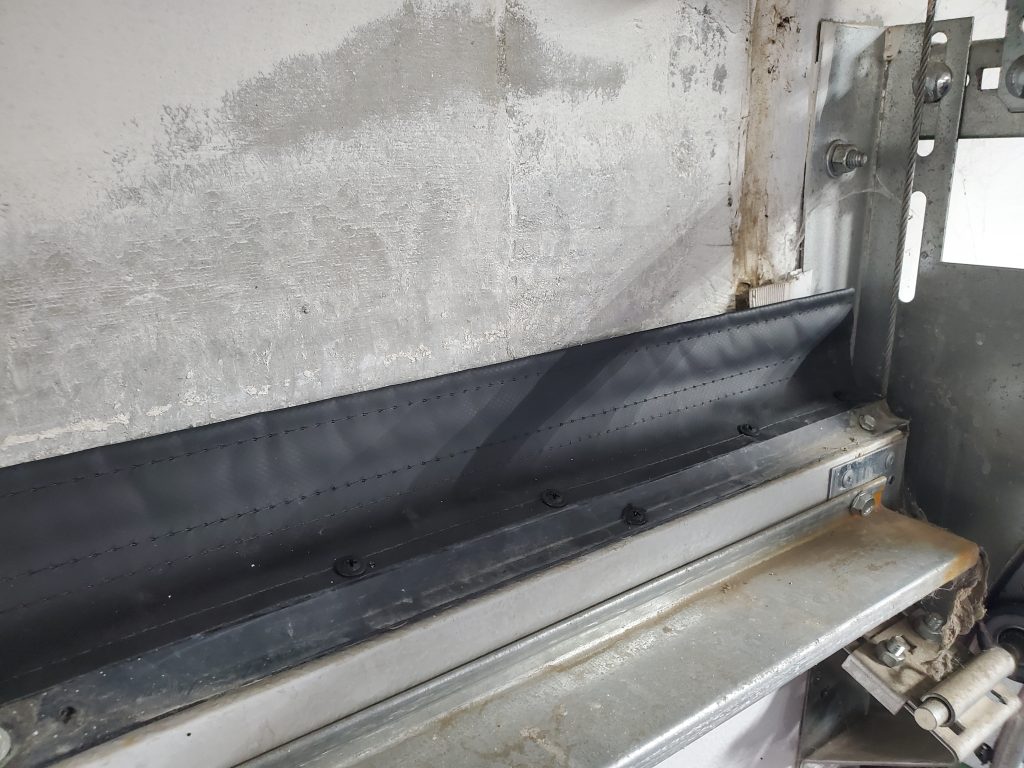 SnirtStopper Enhanced TopSealer garage door seal - After Installation 1